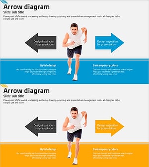 다방향 화살표 다이어그램으로 스포츠 전략 시각화