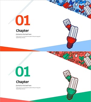 재생 가능 에너지 템플릿 간지