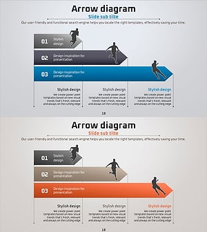 축구 기술 흐름 다이어그램 – 사업추진 전략을 시각화한 템플릿