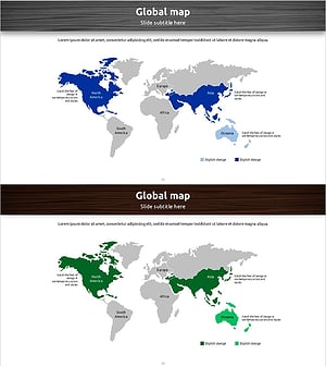 World Map Infographic for Global Network Presentation