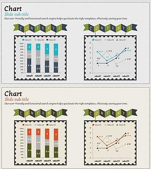 Segmented Bar Graph and Line Graph – Ideal for Market Analysis