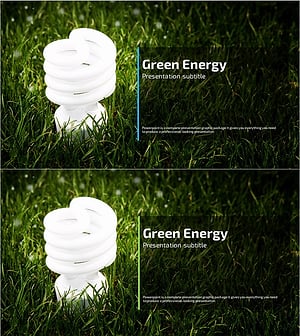 친환경 와이드 템플릿 – 그린 에너지 표지