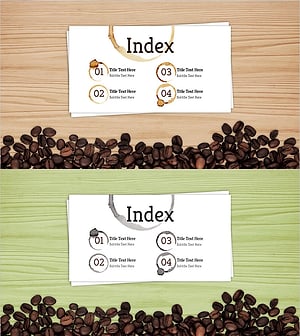 커피콩 템플릿 목차 – 프레젠테이션 시작을 위한 시각화