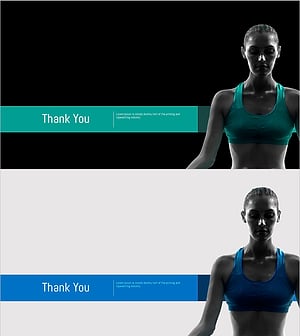 요가 템플릿 엔딩 – 감사의 메시지