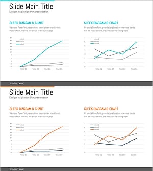 상승하는 꺾은선 그래프로 매출 성장 시각화 – 미래를 내다보다