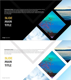 모던 디자인의 슬라이드 템플릿 – 컨템포러리 스타일