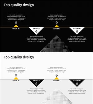 Slide Highlighting Top Quality Design – Emphasizing Readability and Professionalism