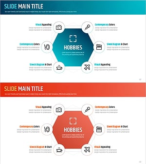 취미 육각형 다이어그램 - 비즈니스 전략을 시각화하는 최적의 도구