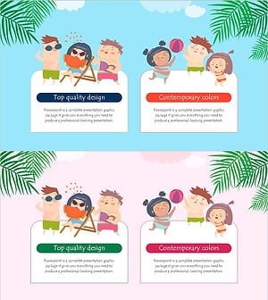 여름방학 템플릿 폐쇄 다이어그램 – 여름의 즐거움을 담다