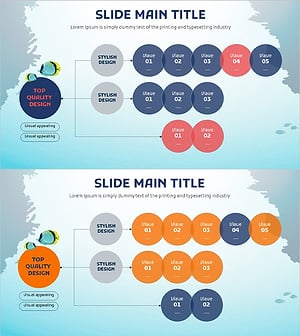 바다 와이드 피피티 구성도 – 시각적 매력의 다이어그램