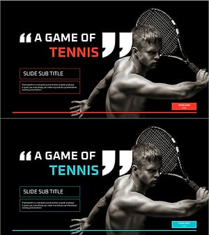 테니스 경기 템플릿 표지 – 스포츠와 열정을 담다