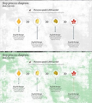 단풍잎 화살표 향후계획 슬라이드