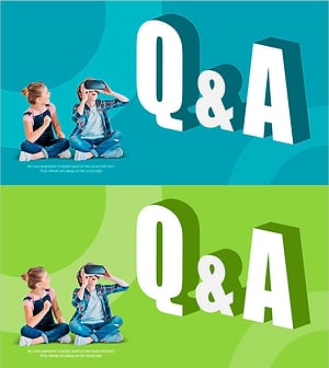 VR Education Template Q&A – Harmony of Teal and Green