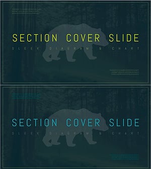친환경 와이드 PPT 간지 – 세련된 디자인과 구조