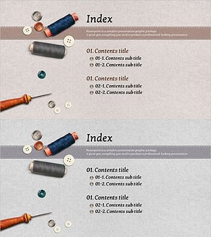 Table of Contents for Fashion Button Template – Elegant Style