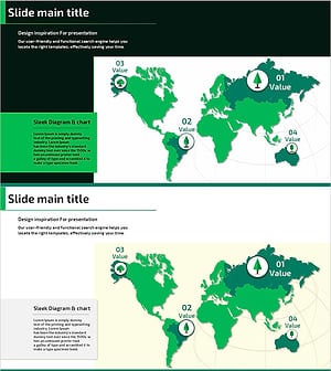 숲 일러스트 글로벌 맵 – 시장 분석 시각화