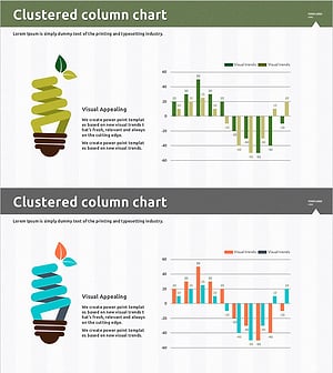 재생에너지 시장 분석 가로막대 차트 – 탄소 중립을 위한 성공적인 전략