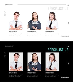 대표 학생 소개 프레젠테이션 슬라이드 – 매력적인 연출