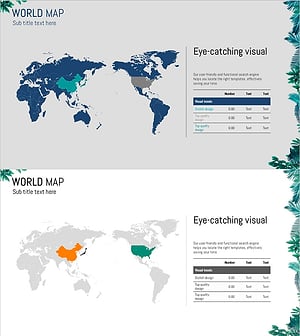 식물원 와이드 피피티 맵 – 효과적인 시장 분석을 위한 시각적 도구