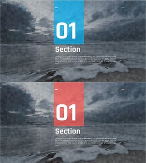 Voyage Travel Project Template – Stylish Section Slide