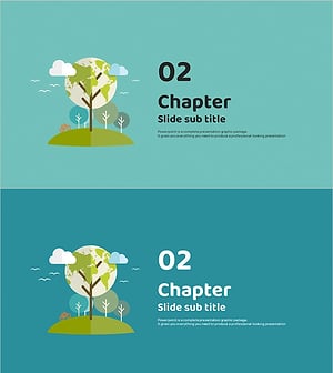 탄소중립 와이드 템플릿_간지02 – 친환경 메시지를 담은 섹션 슬라이드