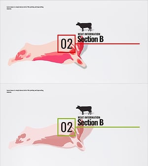 고기정보 제공을 위한 간지 슬라이드