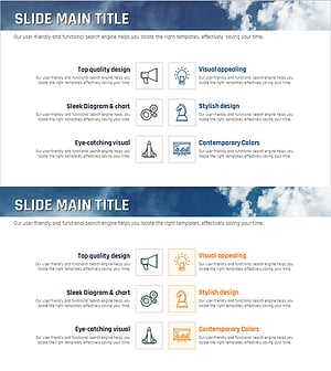 바다 등대 서비스 구성아이콘 – 시각적 이해를 돕는 클러스터 다이어그램