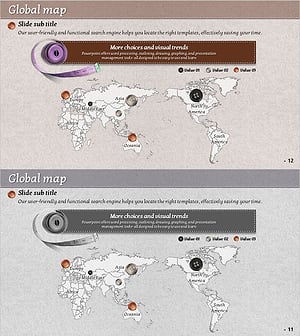 Buttons Display Global Map – Sharing Market Insights