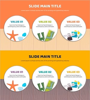 방학 PPT 폐쇄형 다이어그램 - 효과적인 사업비전 구상