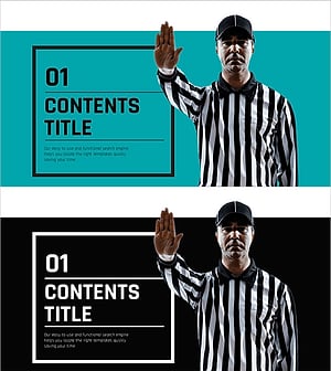 스포츠 심판 간지 – 전문적이고 세련된 프레젠테이션