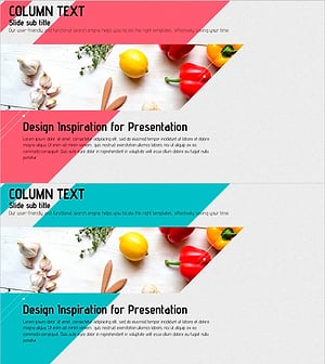 건강식에 대한 칼럼 슬라이드 – 요리를 통한 건강