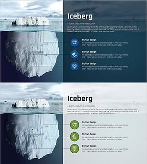 빙산의 일각 사업 프레젠테이션 슬라이드