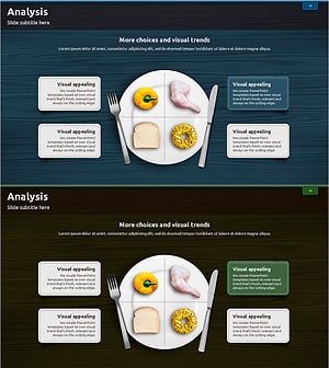 식사 준비를 위한 재료 다이어그램 – 건강과 균형