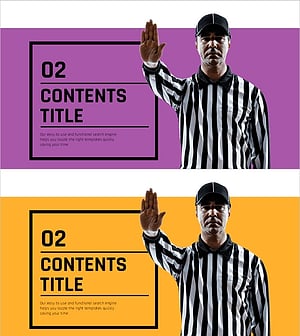 Chic Slide Template - Emphasizing Content Titles