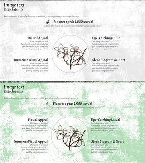꽃 인포그래픽 기대효과 슬라이드