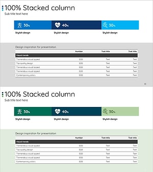 세분형 가로막대그래프와 테이블 – 시장 분석에 최적화된 데이터 시각화