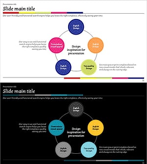 전통문양 확산 다이어그램 – 사업 영역과 비전 시각화