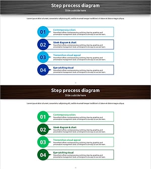 4스텝 프로세스 다이어그램 – 클러스터 방식의 업무 프로세스 소개