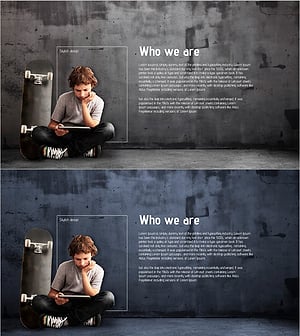 회사를 소개하는 스타일리시한 슬라이드