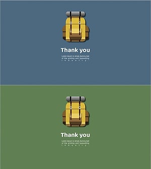 여행배낭 캠핑 템플릿 엔딩 페이지