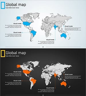 나라별 친환경 활동 분석 PPT 템플릿