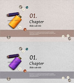 패션 단추 템플릿 챕터 – 세련된 소개