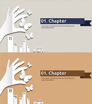 환경보호 와이드 템플릿 – 세련된 섹션 슬라이드