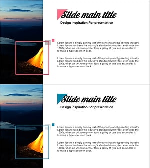 프레젠테이션을 위한 디자인 영감 템플릿