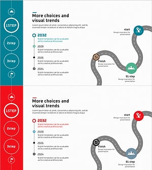 행사 계획을 위한 클러스터 다이어그램 슬라이드 – 전략적 로드맵