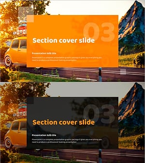 Section Cover Slide Template – Attractive Intro