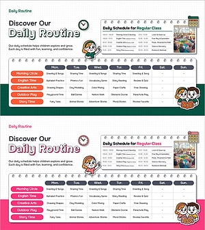 유치원 일일 시간표 교육 루틴 소개 슬라이드