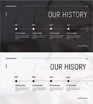 Timeline Diagram Slide for Company History – Our Footsteps