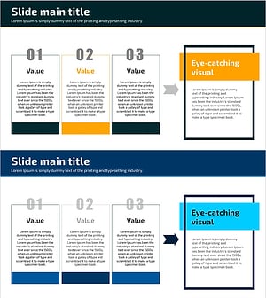 추진 배경과 결론 도출 – 사업 비전 전략을 시각화하는 슬라이드