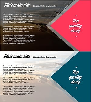 Message Highlight Slide | Vision & Quote Presentation Layout